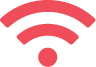 the wifi symbol is shown on a black background